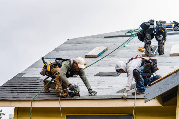 Professional Roof Replacement technician working in Mattapoisett, MA